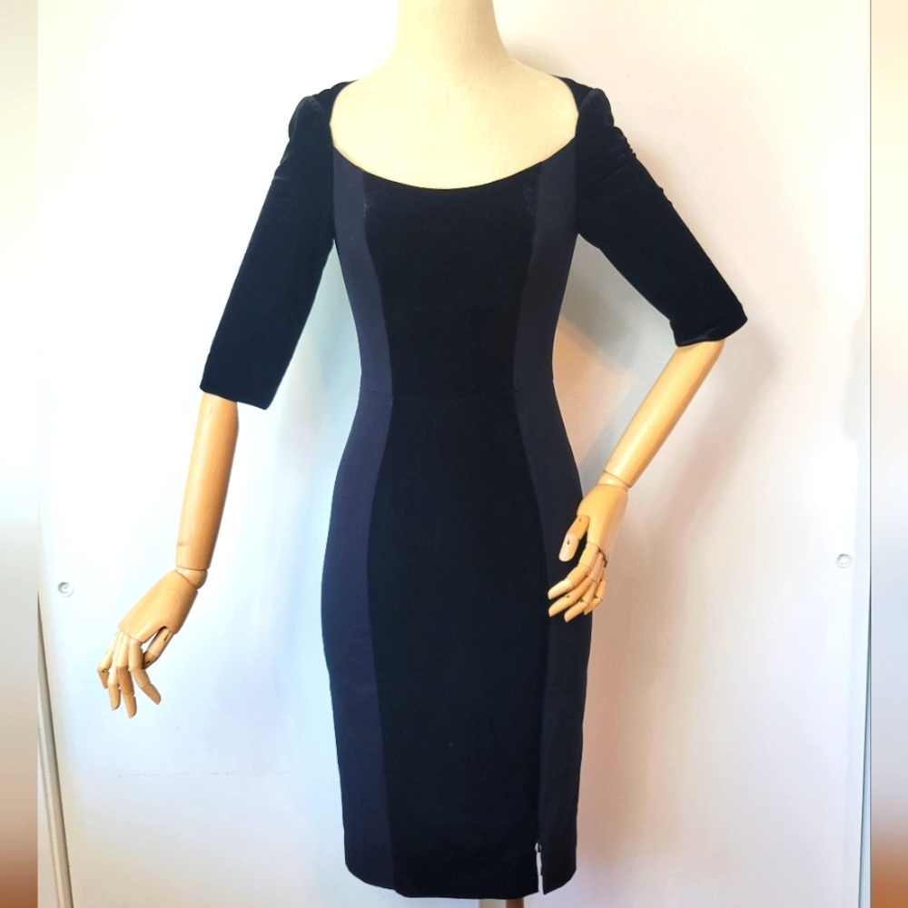 Black Halo Velvet Bodycon Dress